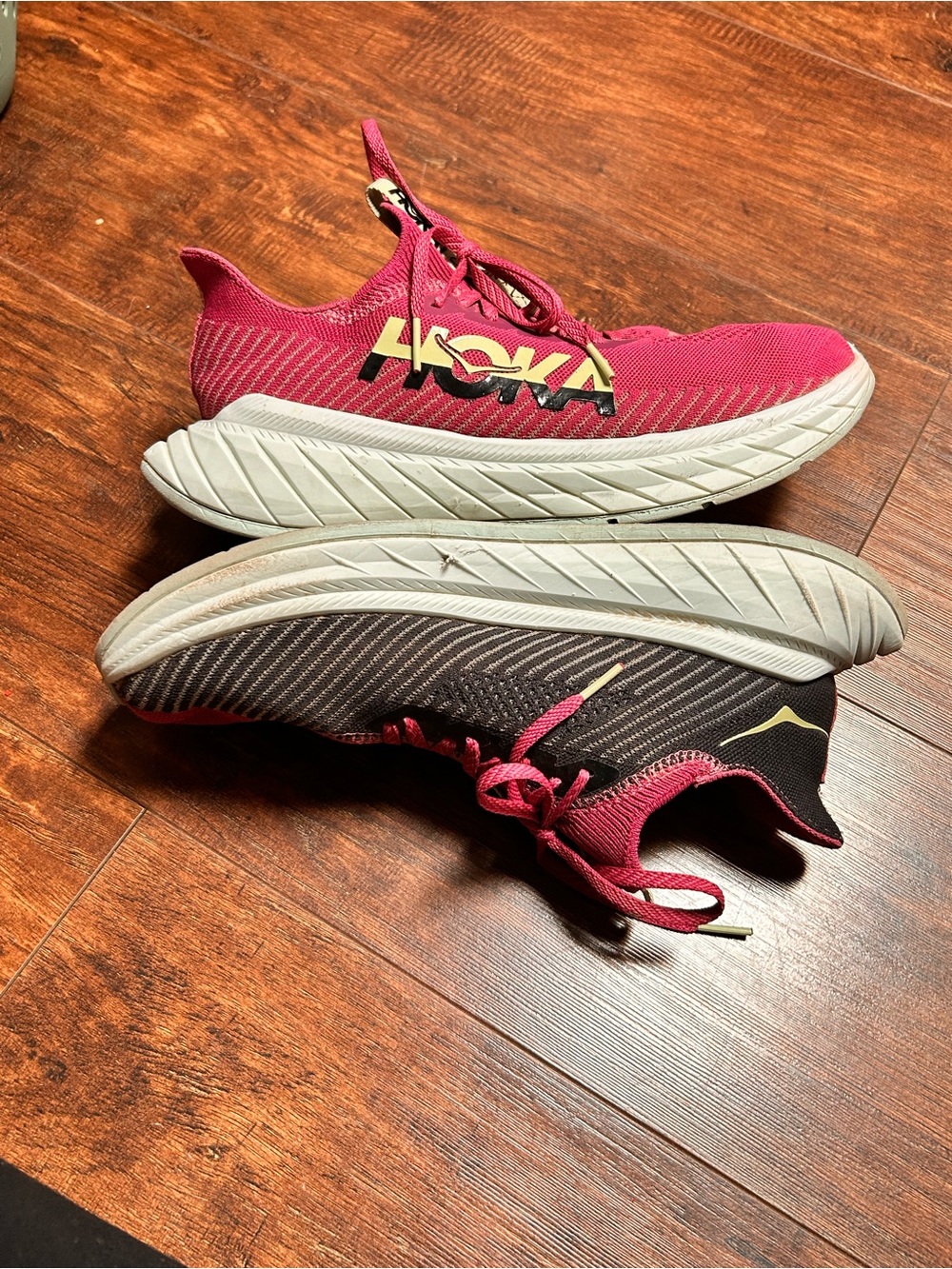 Hoka Womens Carbon X 3 one one Running Shoes Purple, Fuchsia, Black, Size 10 B - Picture 3 of 12